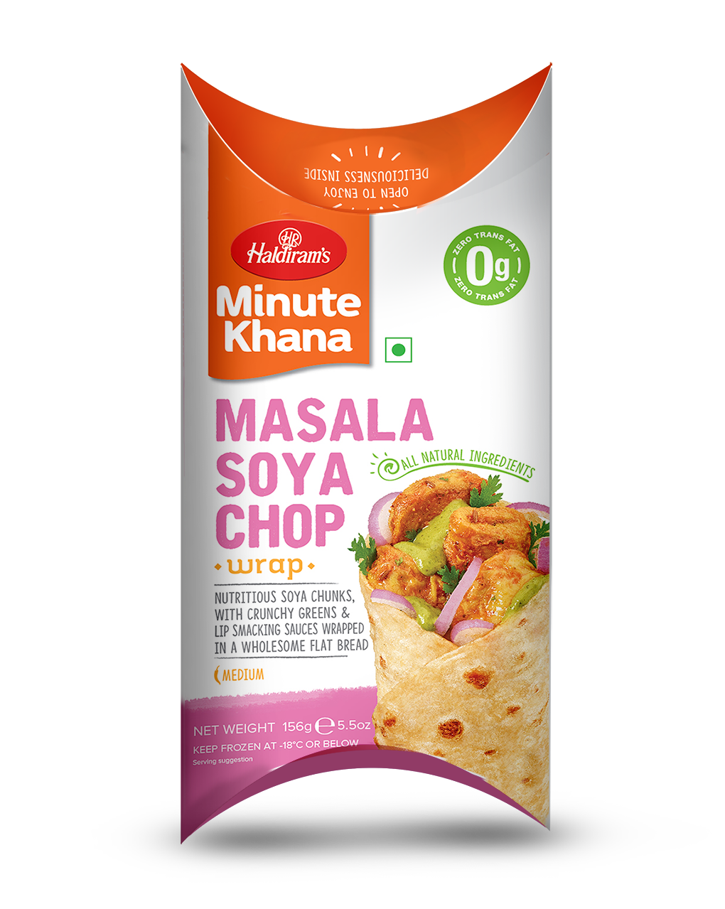 Haldiram wrap  soya chop